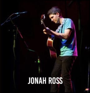 Jonah Ross playing guitar